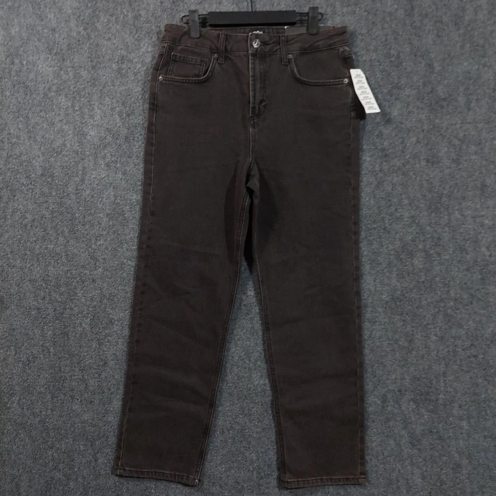 BDG Urban Outfitters Jeans Mens 30 Washed Black Gray Straight Kick Denim Stretch
